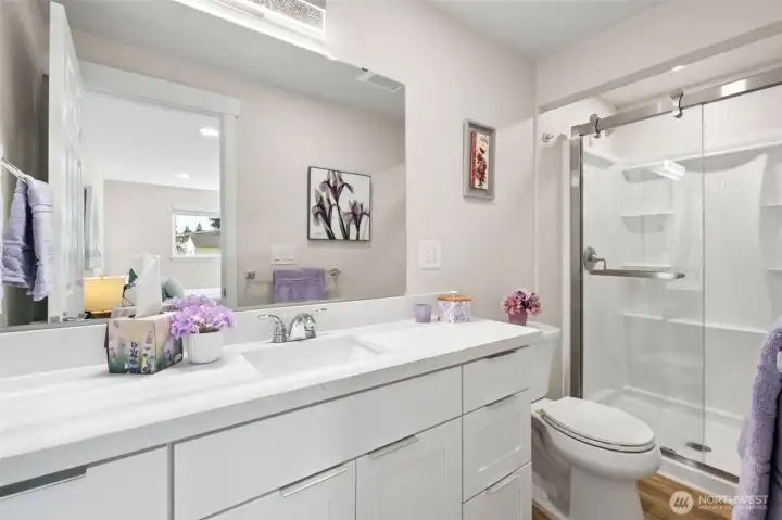 3/4 Bathroom off Main Floor Primary Bedroom