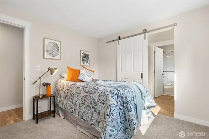 Bedroom #2 connected to shared Full Bathroom