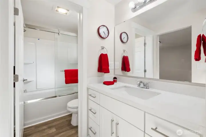 Shared Full Bathroom connected to Bedrooms #2 and #3.