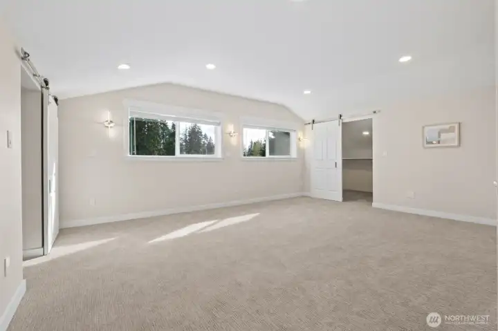 Upstairs Primary Bedroom (Bedroom #4) with Private 3/4 Bathroom