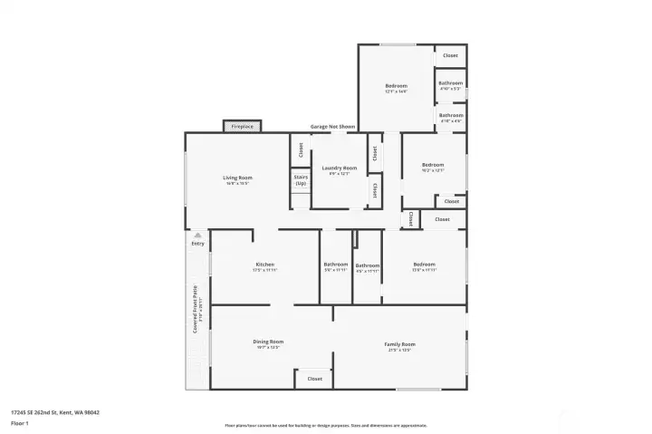 1st Floor - Floor Plan (approximation)