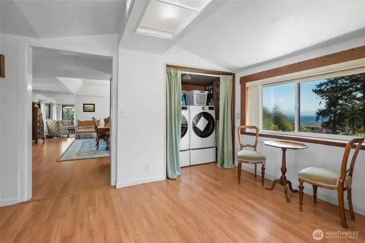 Large rec room, with closeted laundry. See virtual tour link for floorplans 3D walkthrough video and more.