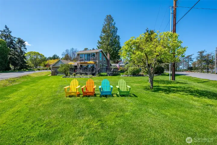 Large corner lot.