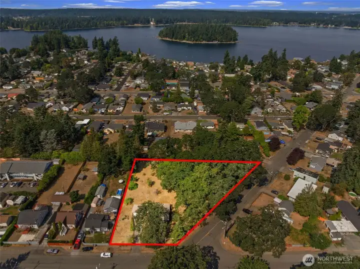 Over 1 Acre parcel with Brick bungalow
