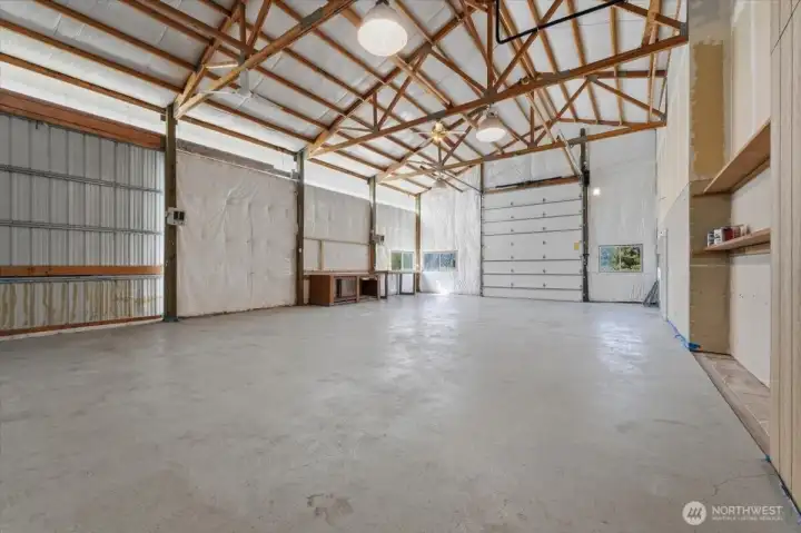 Impressive approximately 1,800 sq. ft. shop provides exceptional flexibility for recreation, storage, and hobbies. Impressive approximately 1,800 sq. ft. shop provides exceptional flexibility for recreation, storage, and hobbies.