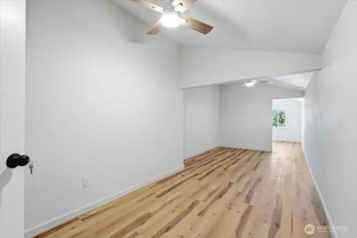 Finished upper-level bonus room offers endless possibilities including home office, studio, fitness room, guest space, hobby room, or creative retreat. Finished upper-level bonus room offers endless possibilities including home office, studio, fitness room, guest space, hobby room, or creative retreat.