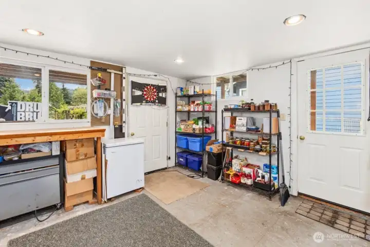 Store your toys, canned goods and more or make it a work out room!