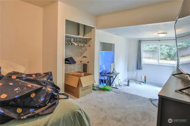 Huge second bedroom with multiple levels.