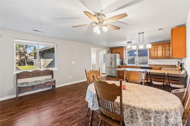 Dining room off the kitchen