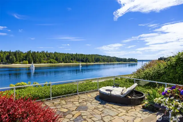 View from the lower patio