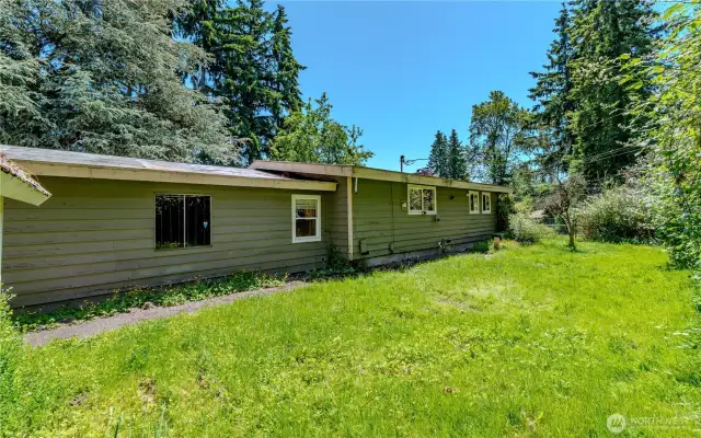 Fully fenced yard