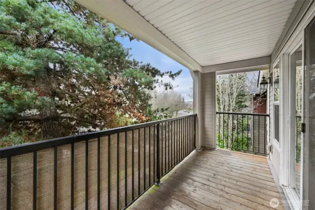 Rare private balcony