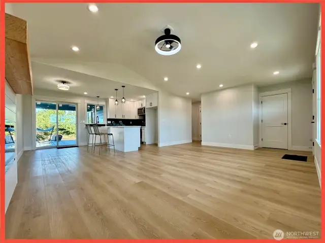 Easy care luxury vinyl plank flooring