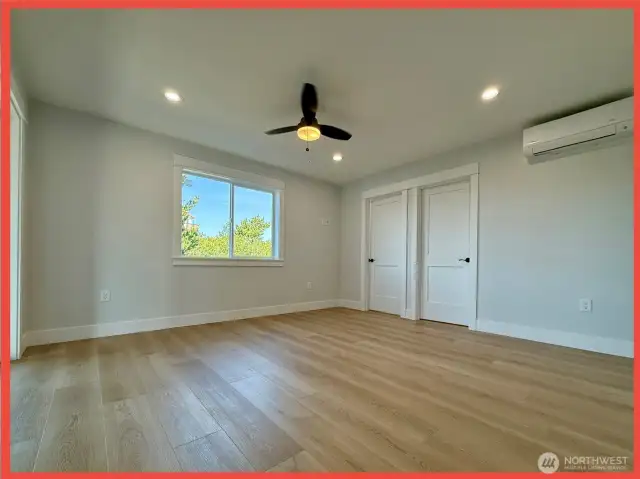Mini split heat/AC in the primary suite