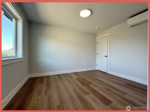 Mini split heat/AC in this bedroom also