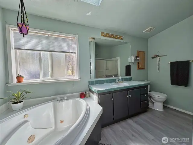 Enjoy relaxing in this spa like jetted soaking tub