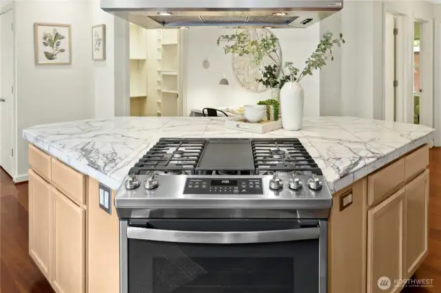 Nice updates throughout the home including this newer gas range.