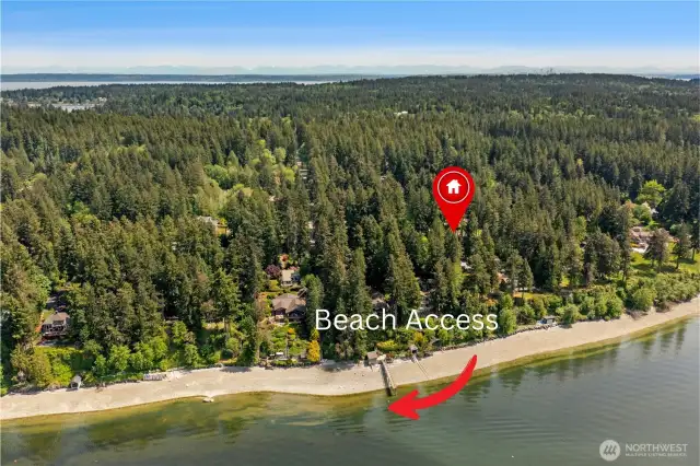 This home is very close to the beach access point at Hidden Cove Road.