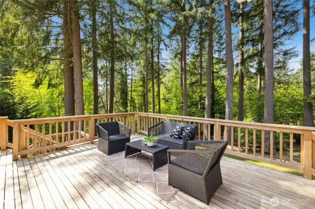 There is easy flow in and out of this home. Perfect for entertaining and day-to-day living.