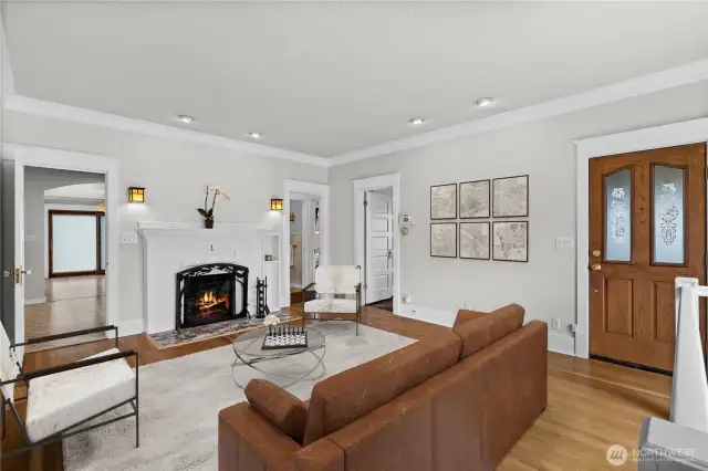 Spacious front living room