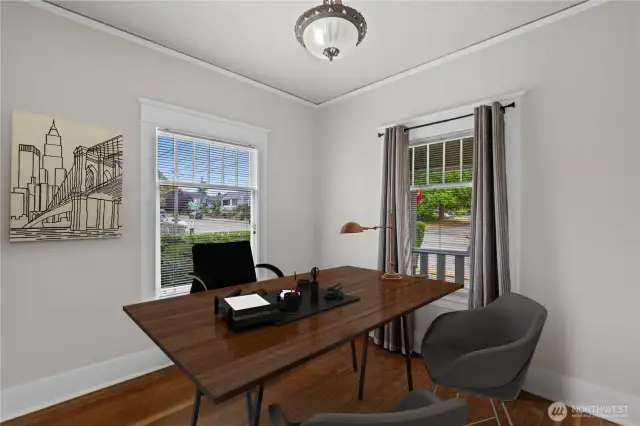 2nd main floor bedroom or office