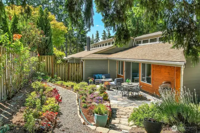 Extra large, fenced yard is so rare for a condo!
