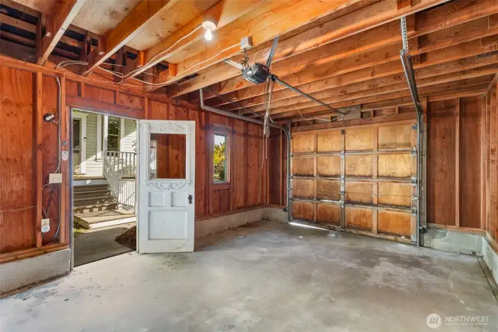 Inside Garage.