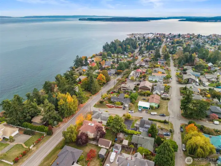 Enjoy views of the Strait of Juan de Fuca and the Cascade Mountains.