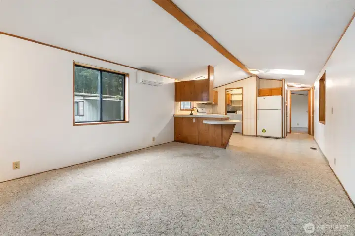 Spacious living room.