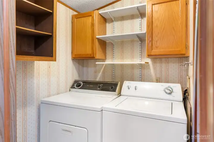 Laundry/pantry located off the kitchen.