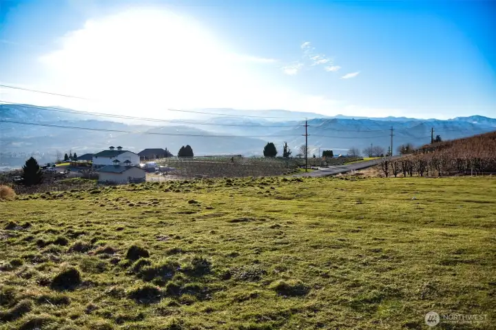 SW view of Circle 5 winery from NE corner of pasture