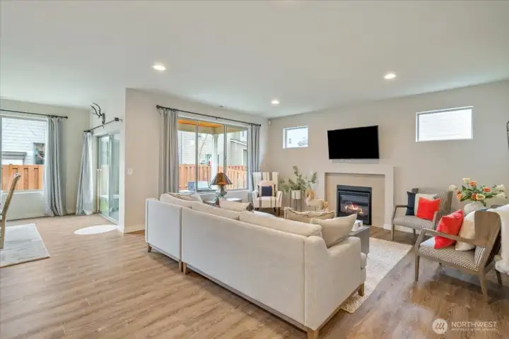 Living Area with ample natural light