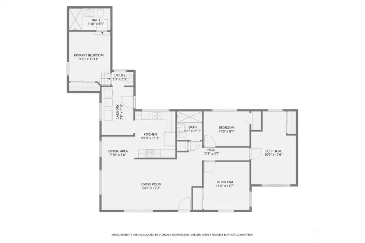 Spacious floor plan