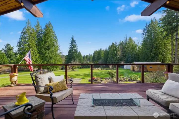 This will be one of your favorite spots to sit and enjoy the beautify of this property.