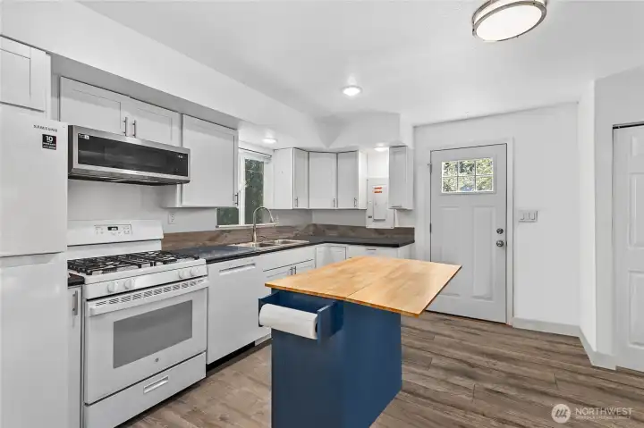 Another angle of the kitchen on the main floor.