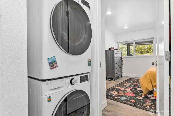 In-unit laundry on the main floor.