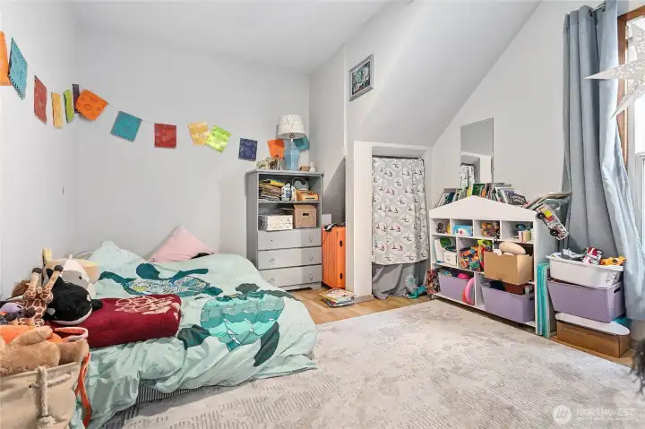 One of two main floor bedrooms.