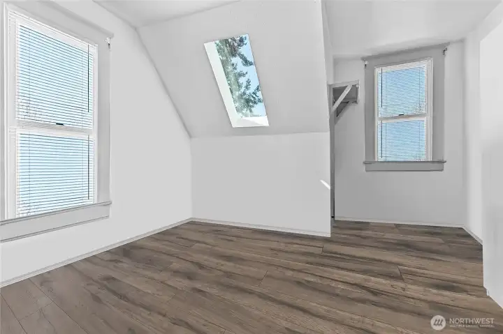 Two of two bedrooms on of the upstairs Unit.