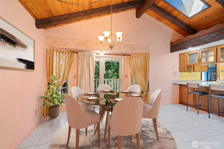 Virtually Staged Dining Room