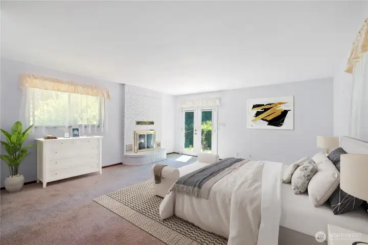 Virtually Staged Primary Room