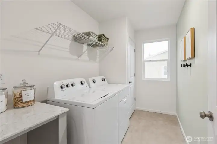 Laundry room upstairs where the clothes are! Bedroom 2. Photo is for representation only.