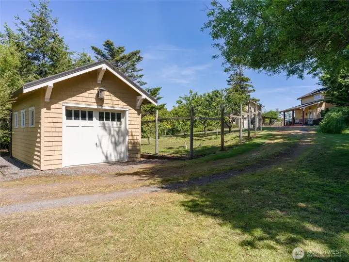 Storage shed with garage door for all your island toys. Storage shed with garage door for all your island toys.