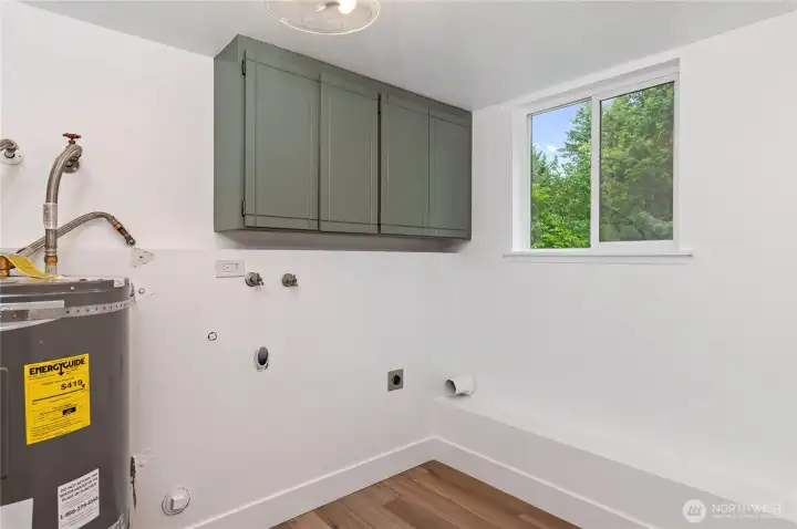 Lower-level laundry and 1/2 bath Lower-level laundry and 1/2 bath