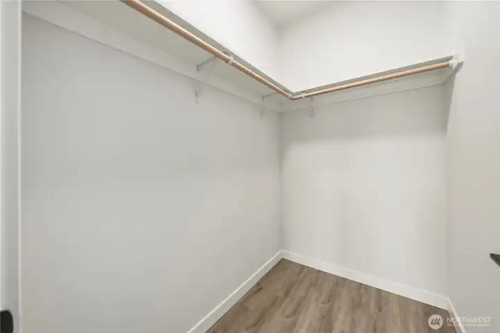 closet for one of the bedrooms. closet for one of the bedrooms.