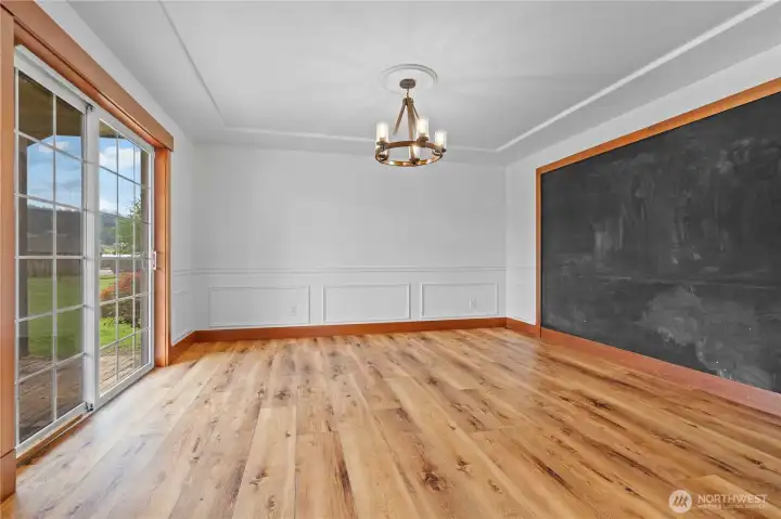 Formal Dining with walk out deck!