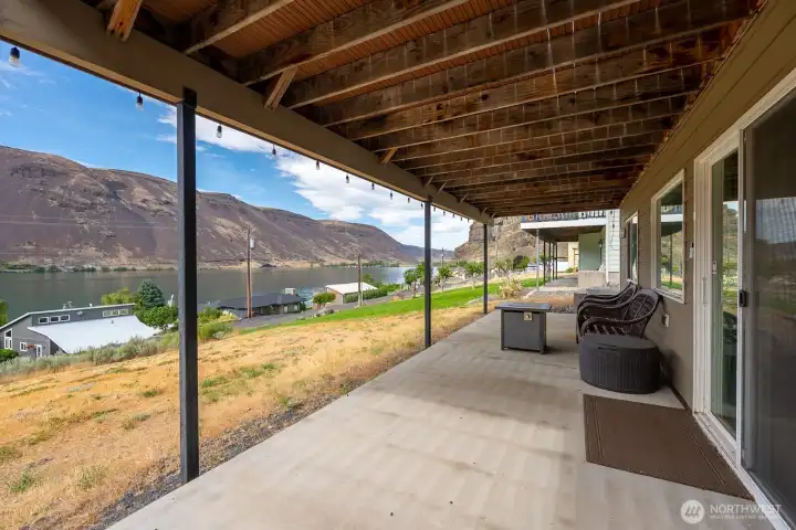 Lower patio view