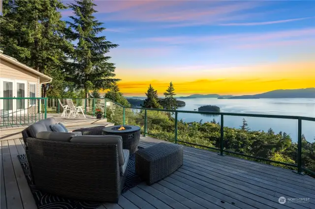 Enjoy panoramic Bellingham Bay and San Juan Island views from almost every room in the house