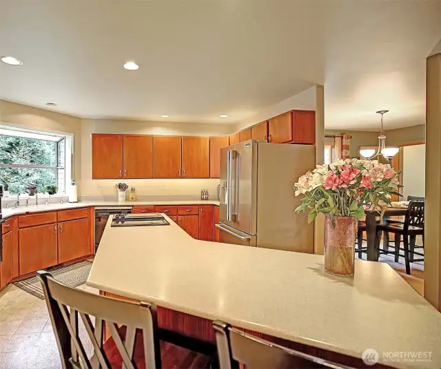 Large kitchen. Perfect for entertaining!