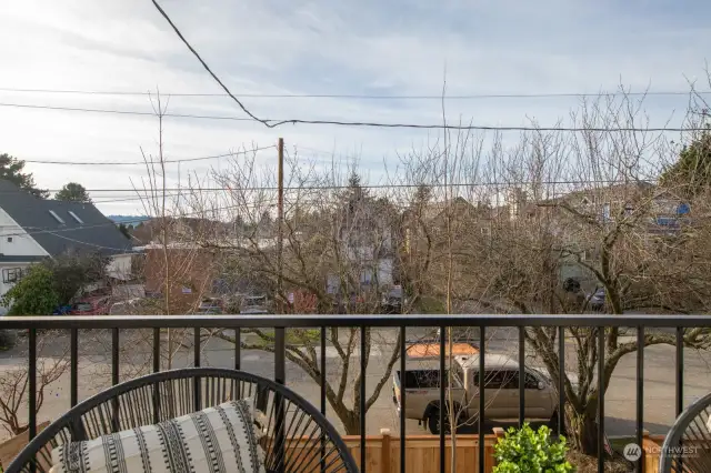 Balcony off living room