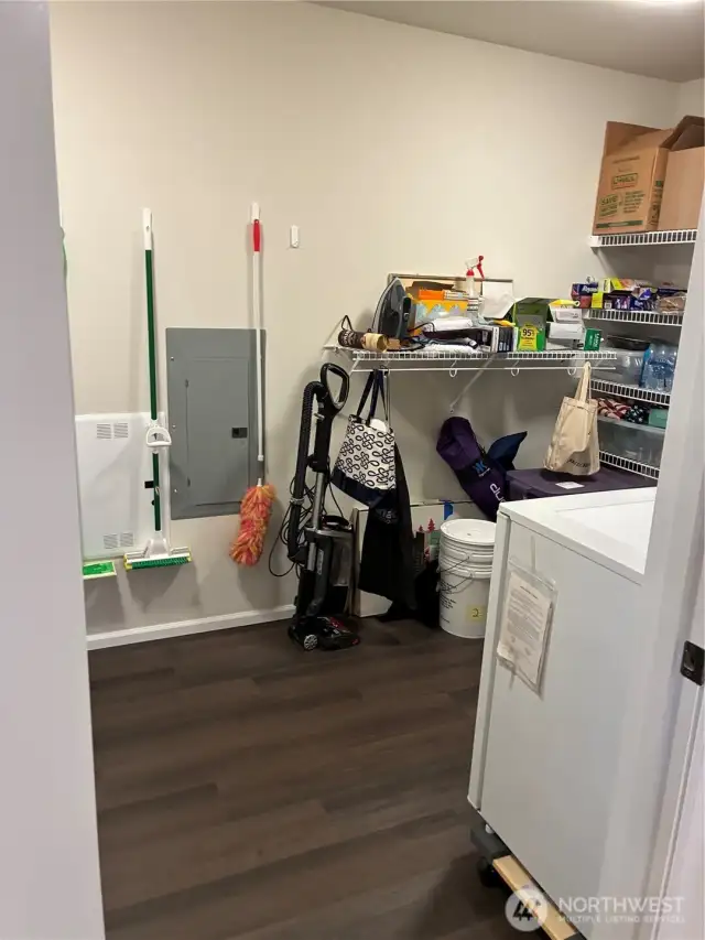 Great extra storage in the utility room.